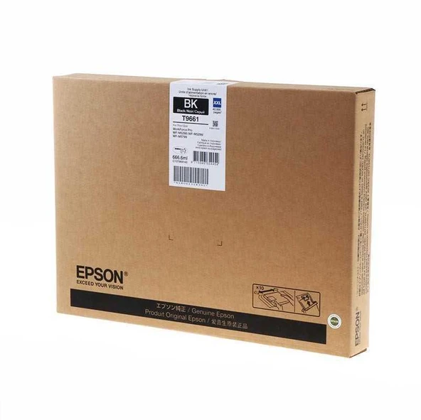 Epson T9661XXL-C13T966140 Siyah Orijinal Kartuş Extra Yüksek Kapasiteli ürün görseli 1