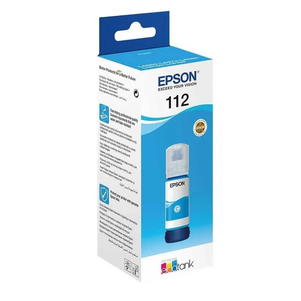 Epson T112-C13T06C24A Mavi Orijinal Mürekkep ürün görseli 1
