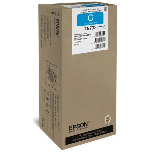 Epson T9732XL-C13T973200 Mavi Yüksek Kapasiteli Orijinal Kartuş ürün görseli 1