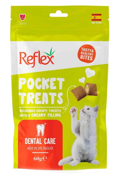 Reflex Pocket Treats Ağız ve Diş Sağlığı 60 gr Kedi Ödül Maması ürün görseli 1
