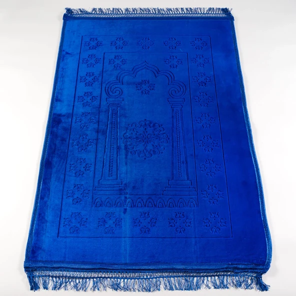 Peluş Seccade Saks Mavi (80x120 cm.) ürün görseli 1