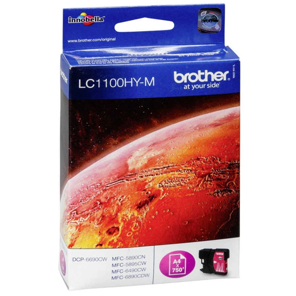 Brother LC67H-LC1100H Kırmızı Yüksek Kapasiteli Orijinal Kartuş ürün görseli 1
