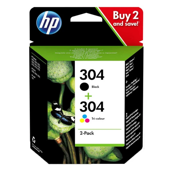 Hp 304-3JB05AE Siyah-Renkli Orijinal Kartuş Set ürün görseli 1