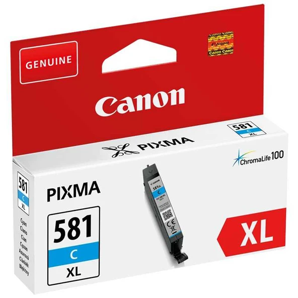 Canon CLI-581XL-2049C001 Mavi Yüksek Kapasiteli Orijinal Kartuş ürün görseli 1