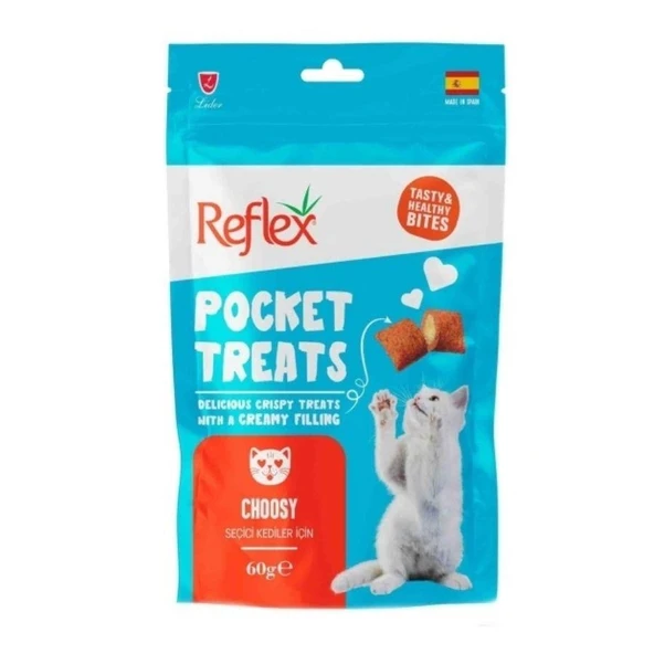 Reflex Pocket Treats Choosy Seçici Kediler İçin Kedi Ödül Maması 60gr ürün görseli 1
