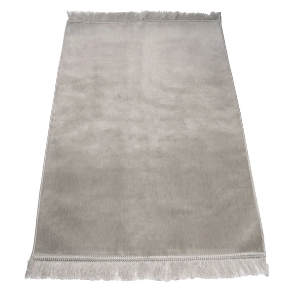 Kadife Velur Seccade Düz Renk (70x110 cm. Gri) ürün görseli 1