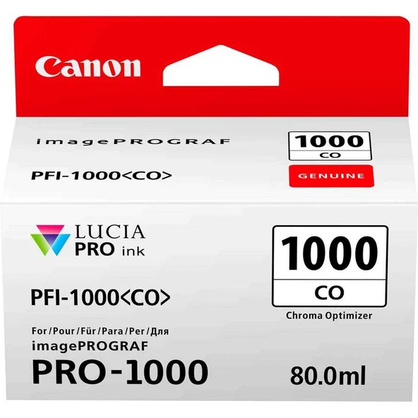 Canon PFI-1000CO-0556C001 Parlaklık Düzenleyici Orijinal Kartuş ürün görseli 1