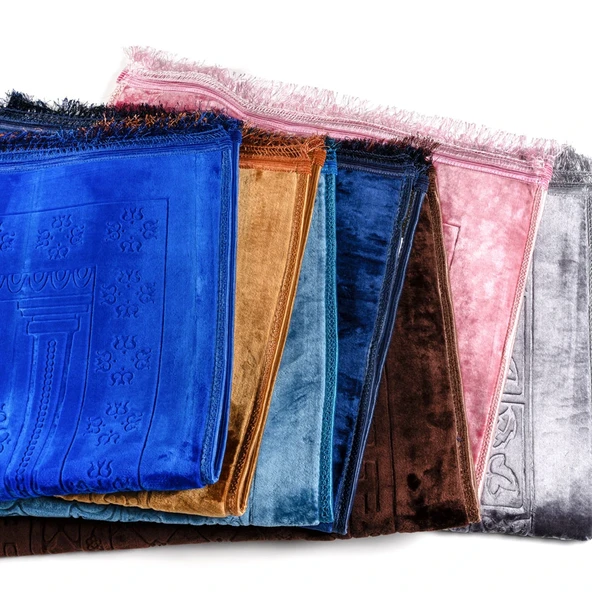 Peluş Seccade Antrasit (80x120 cm.) - Resim 2