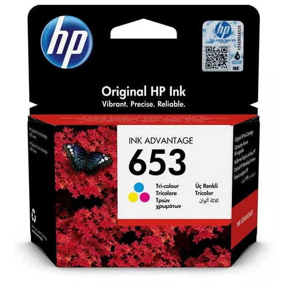 Hp 653-3YM74AE Renkli Orijinal Kartuş ürün görseli 1