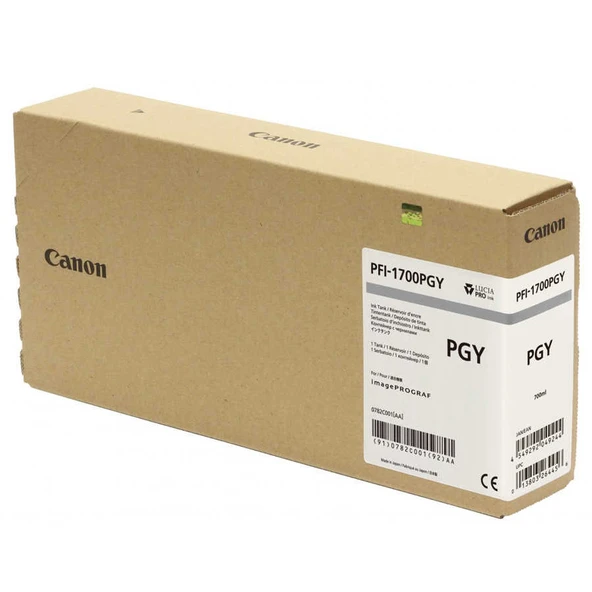 Canon PFI-1700PGY-0782C001 Foto Gri Orijinal Kartuş ürün görseli 1