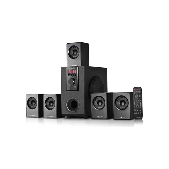 MIKADO MD-505 5+1 USB+SD+FM DESTEKLİ BLUETOOTH SPEAKER - HOPARLÖR ürün görseli 1