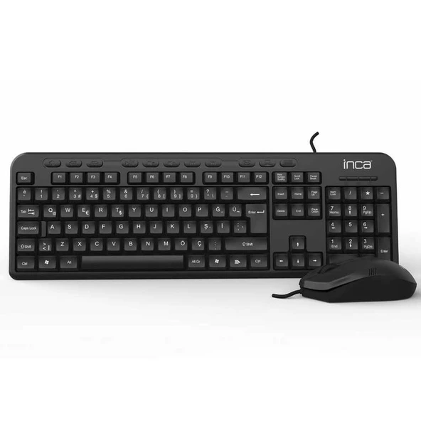 Inca IMK-375T Siyah Kablolu Q Klavye-Mouse Seti - Resim 2