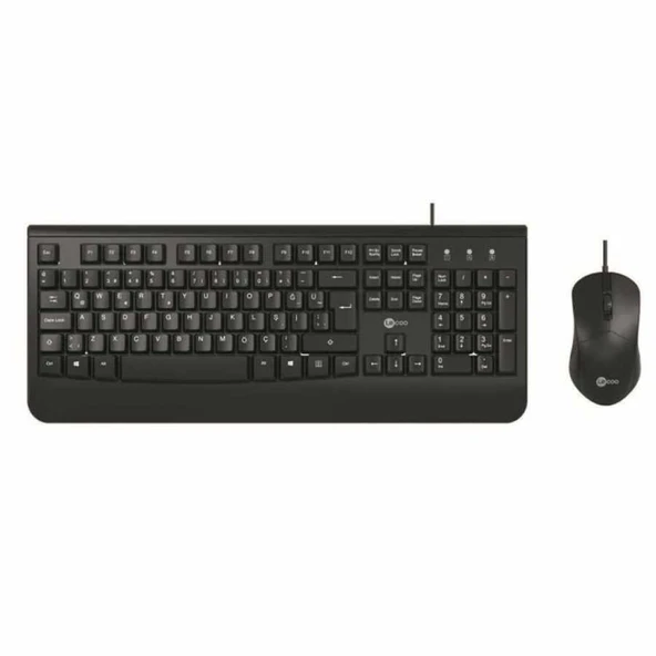 Lecoo CM105 Siyah Kablolu Q Klavye-Mouse Seti ürün görseli 1