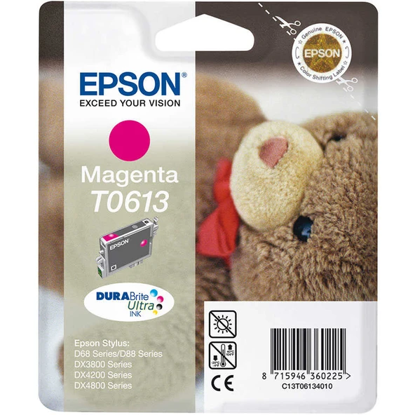 Epson T0613-C13T06134020 Kırmızı Orijinal Kartuş ürün görseli 1