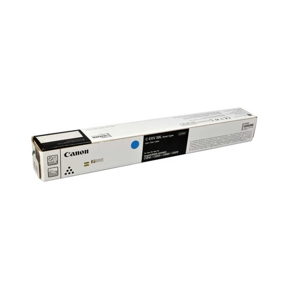 Canon C-EXV-58LC 3767C002 Mavi Orijinal Toner ürün görseli 1