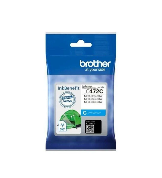 Brother LC472C Mavi Orijinal Kartuş ürün görseli 1