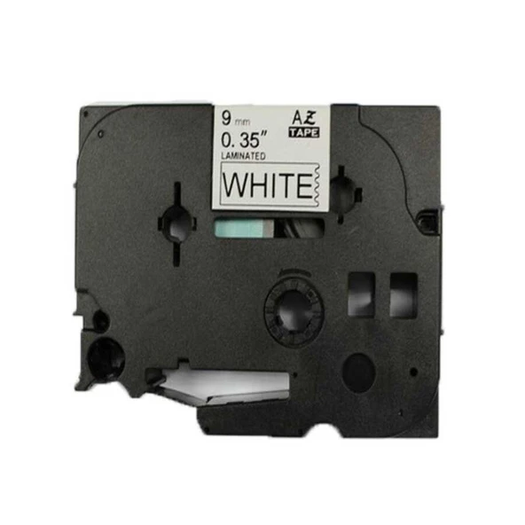 Brother P-Touch TZE-221 Muadil Beyaz Üzerine Siyah Etiket 9mm x 8m ürün görseli 1
