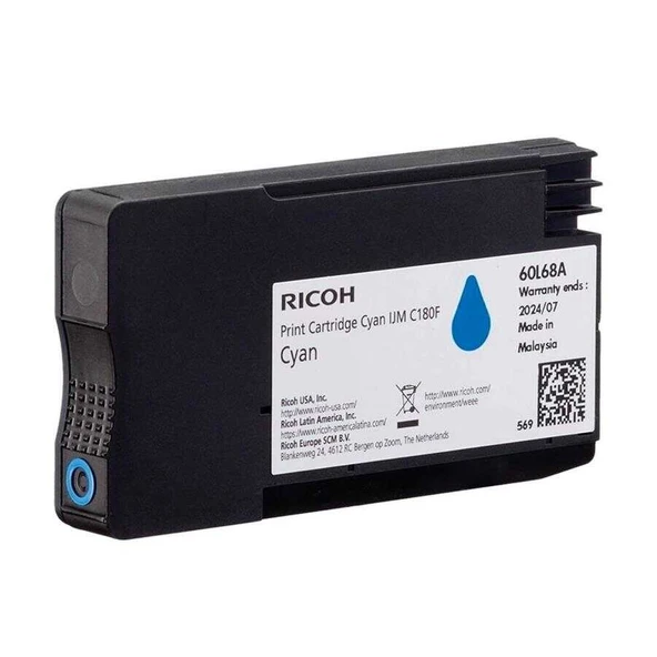 Ricoh C180F 408518-60L68A Mavi Orijinal Kartuş ürün görseli 1