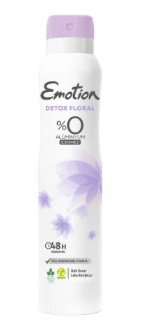 Emotion Detox Floral Kadın Vegan Deodorant 200 ml (3 adet) ürün görseli 1
