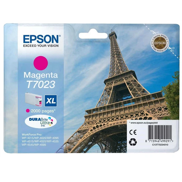 Epson T7023XL-C13T70234010 Kırmızı Orijinal Kartuş ürün görseli 1