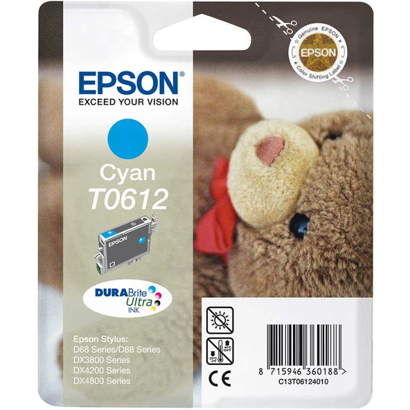 Epson T0612-C13T06124020 Mavi Orijinal Kartuş ürün görseli 1
