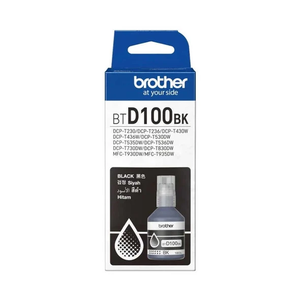Brother BTD100BK Orijinal Ultra Yüksek -rimli Siyah Mürekkep ürün görseli 1