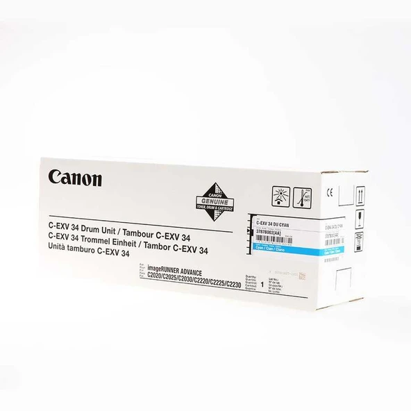 Canon C-EXV-34-3787B003 Mavi Orijinal Fotokopi Drum Ünitesi ürün görseli 1