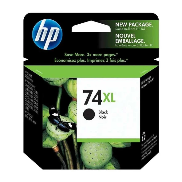 Hp 74XL-CB336WB Siyah Yüksek Kapasiteli Orijinal Kartuş ürün görseli 1