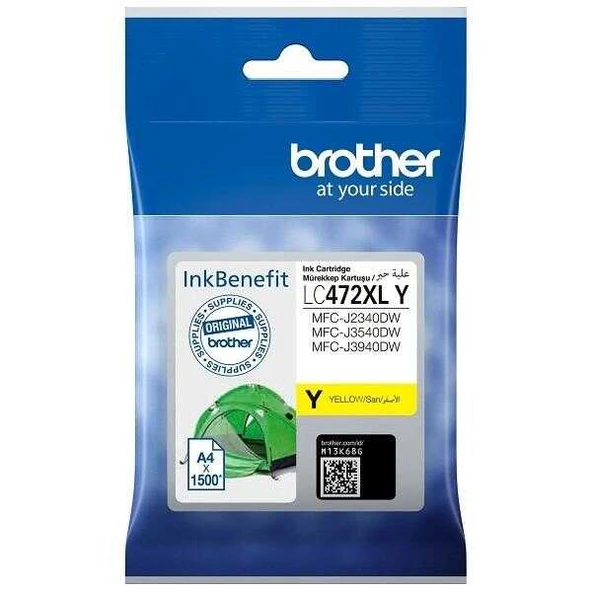 Brother LC472XL Y Sarı Orijinal Kartuş ürün görseli 1