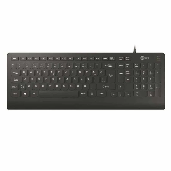 Lecoo KB103 Siyah Kablolu Q Klavye ürün görseli 1