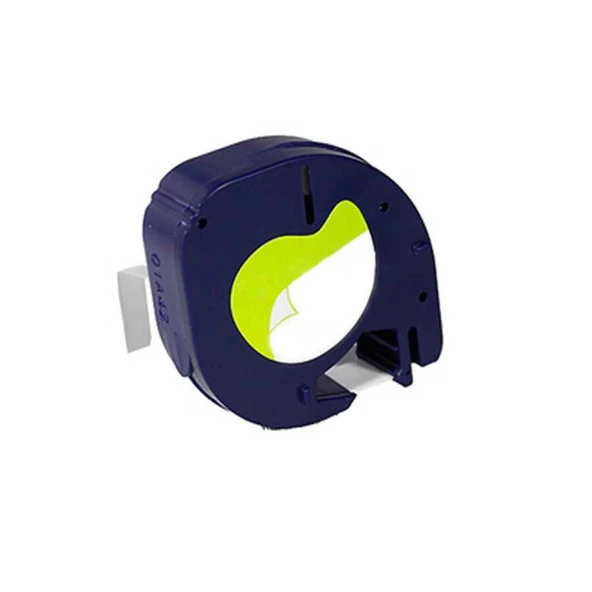 Dymo LetraTag 59421 Muadil Kağıt Beyaz Üstüne Siyah Etiket 91200 12mm x 4M ürün görseli 1