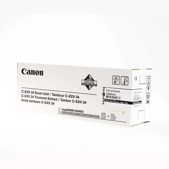 Canon C-EXV-34-3786B003 Siyah Orijinal Fotokopi Drum Ünitesi ürün görseli 1