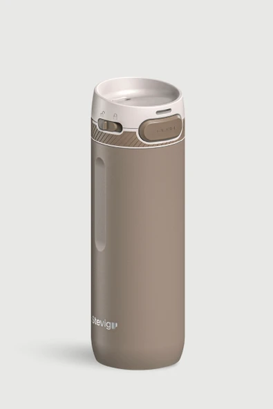 STEVIG 4 ACTION TRIGGER-CONTROL ÇELİK TERMOS 500 ML SILVER MINK ST-232 - Resim 2
