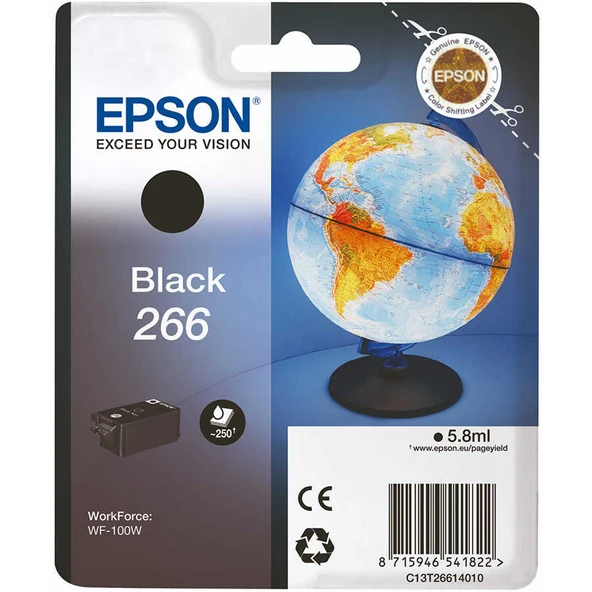 Epson T266-C13T26614010 Siyah Orijinal Kartuş ürün görseli 1