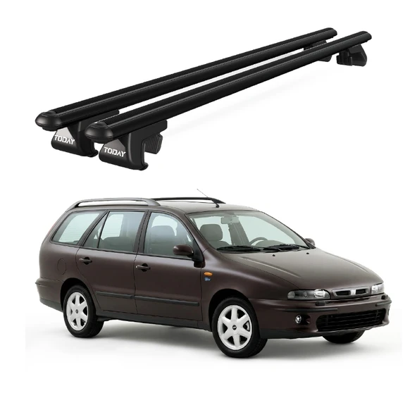 Venüs Fiat Marea (1996-2003) Uyumlu Siyah Ara Atkı Port Bagaj Tavan Barı ürün görseli 1