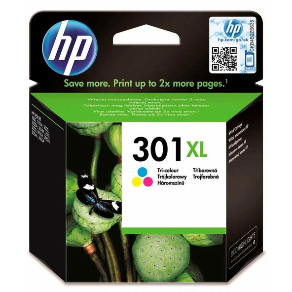 Hp 301XL-CH564EE Renkli Yüksek Kapasiteli Orijinal Kartuş ürün görseli 1