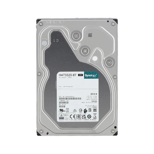 SYNOLOGY 8TB 3.5" HAT3320-8T 7200 RPM 512MB SATA-3 NAS Diski ürün görseli 1