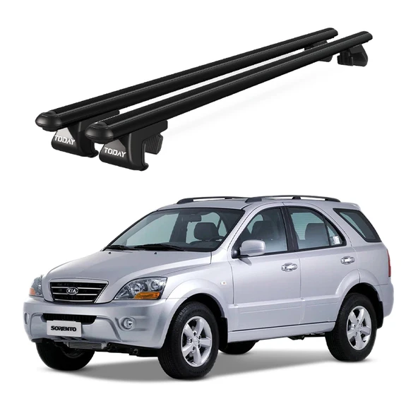 Venüs Kia Sorento (2002-2009) Uyumlu Siyah Ara Atkı Port Bagaj Tavan Barı ürün görseli 1