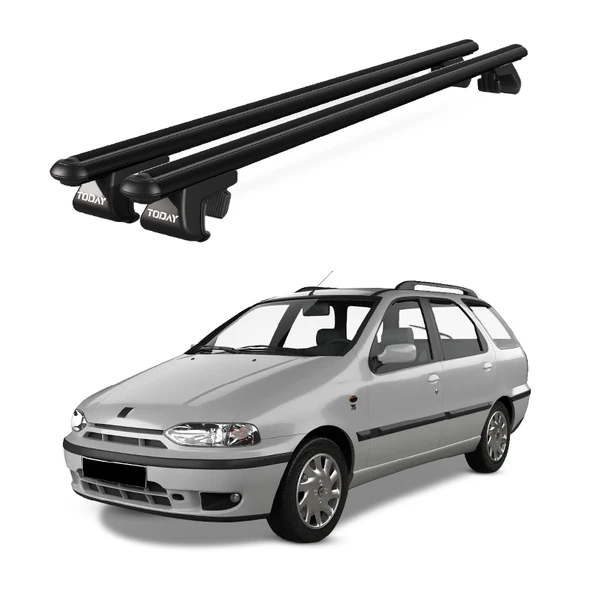 Venüs Fiat Palio Sw (1996-2007) Uyumlu Siyah Ara Atkı Port Bagaj Tavan Barı ürün görseli 1