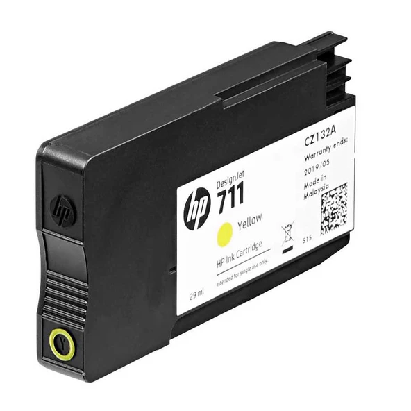 Hp 711-CZ132A Sarı Orijinal Kartuş - Resim 2