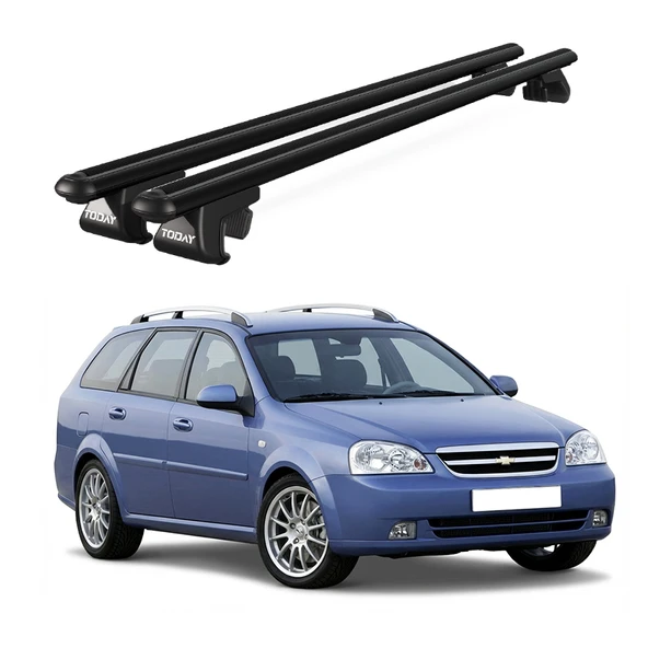 Venüs Chevrolet Lacetti Sw (2005-2011) Uyumlu Siyah Ara Atkı Port Bagaj Tavan Barı ürün görseli 1
