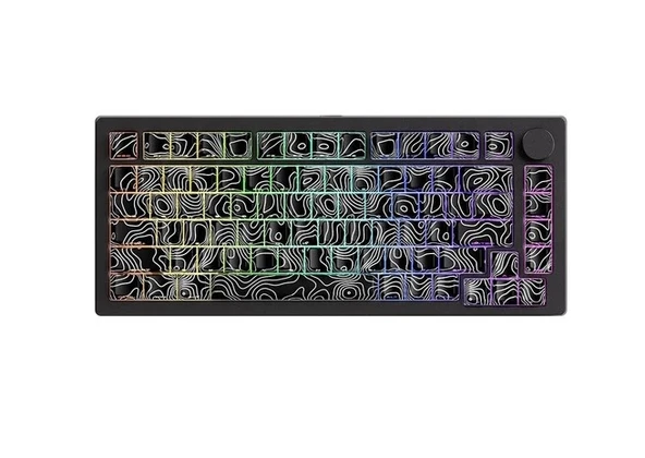 AKKO MONSGEEK M1 V5-SP VIA Black Gradiant V3 Creamy Purple Pro Switch RGB Kablosuz Hotswap Mekanik Gaming Klavye ürün görseli 1