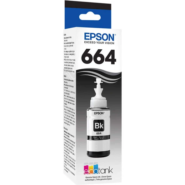 Epson T6641-C13T66414A Siyah Orijinal Mürekkep ürün görseli 1