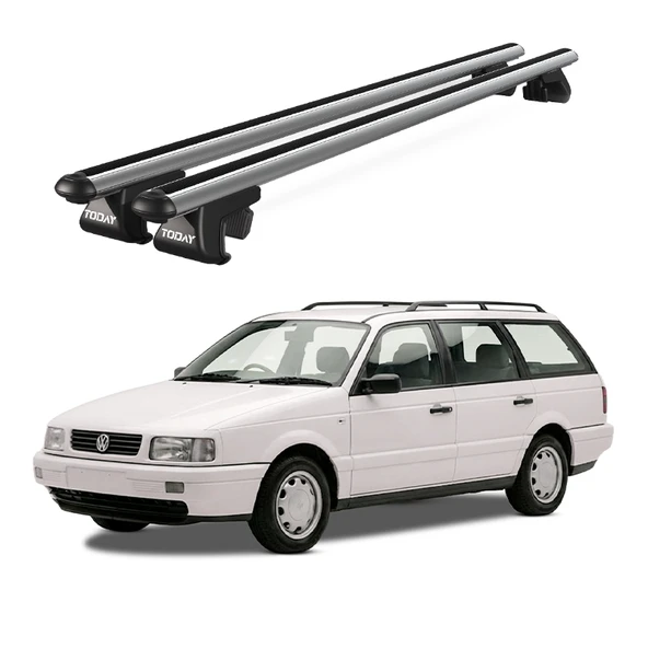 Venüs Volkswagen Passat Variant (1990-1996) Uyumlu Gri Ara Atkı Port Bagaj Tavan Barı ürün görseli 1