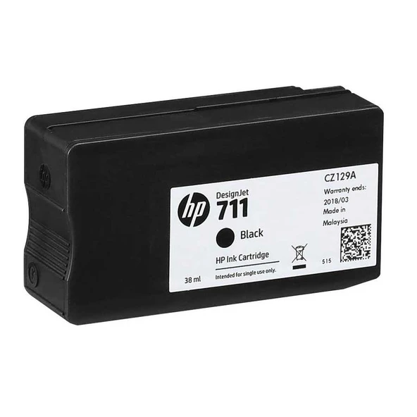 Hp 711-CZ129A Siyah Orijinal Kartuş - Resim 2