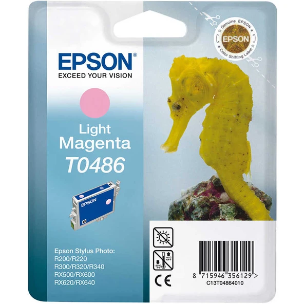 Epson T0486-C13T04864020 Açık Kırmızı Orijinal Kartuş ürün görseli 1