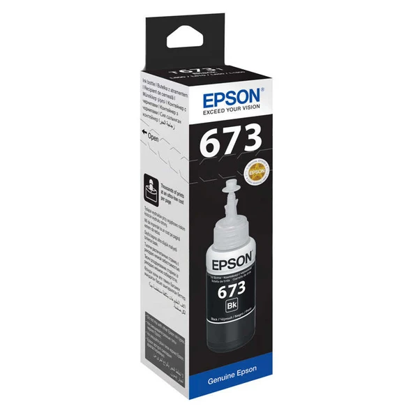 Epson T6731-C13T67314A Siyah Orijinal Mürekkep ürün görseli 1