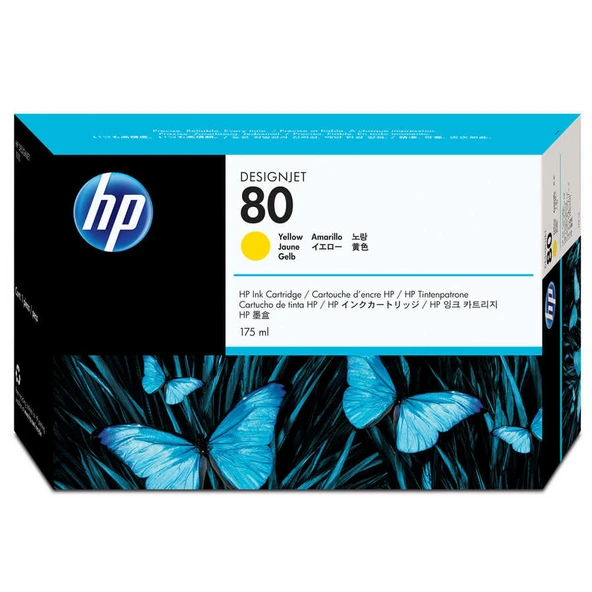 Hp 80-C4873A Sarı Orijinal Kartuş ürün görseli 1