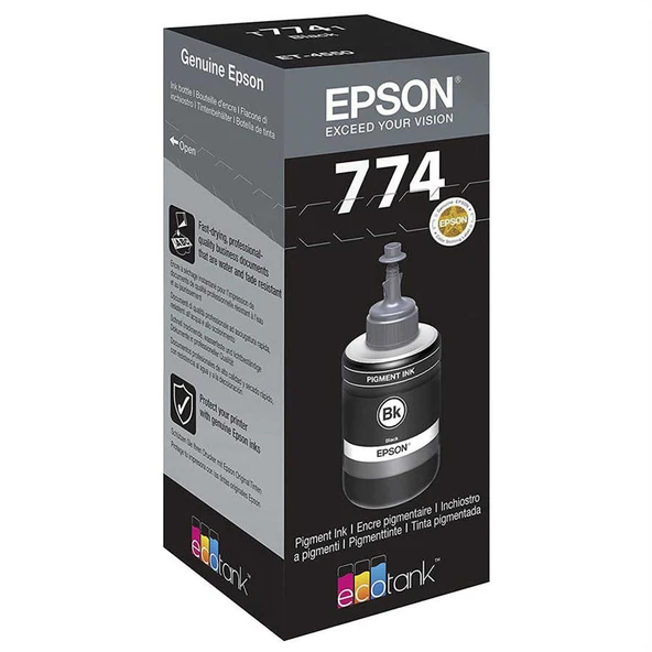 Epson T7741-C13T77414A Siyah Orijinal Mürekkep ürün görseli 1