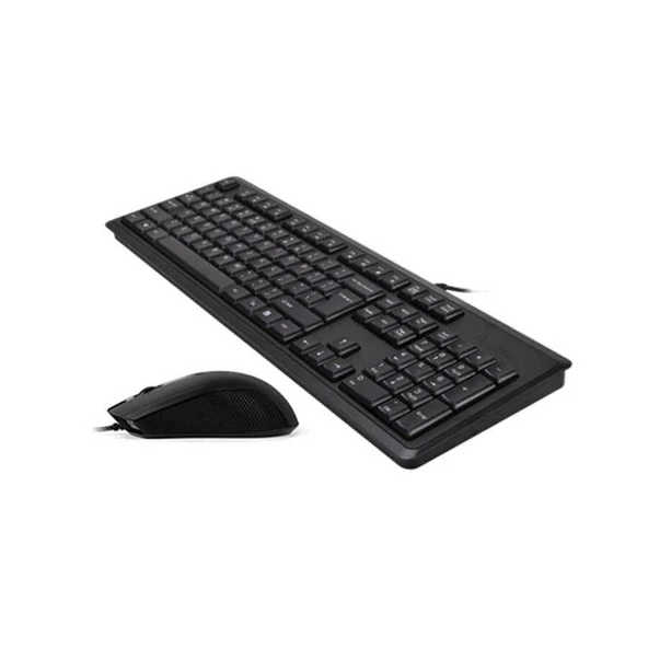 A4 Tech KR-9276 Siyah Kablolu Klavye-Mouse Seti - Resim 2